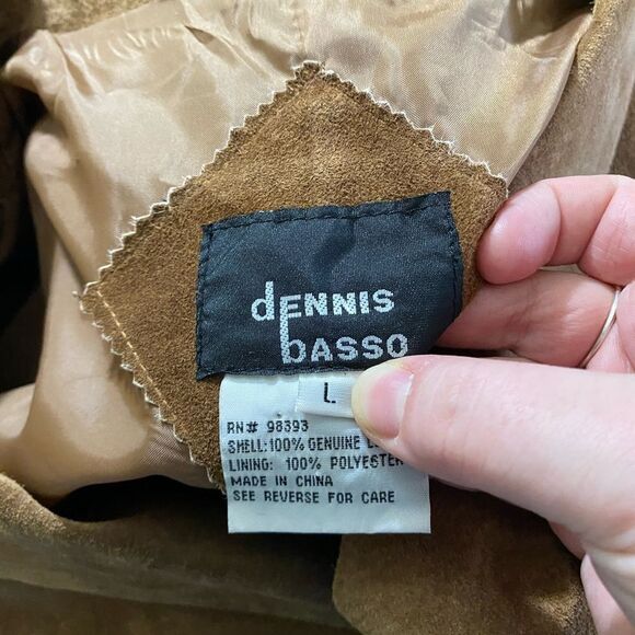 Vintage Dennis Basso Brown Leather Jacket - Picture 4 of 5